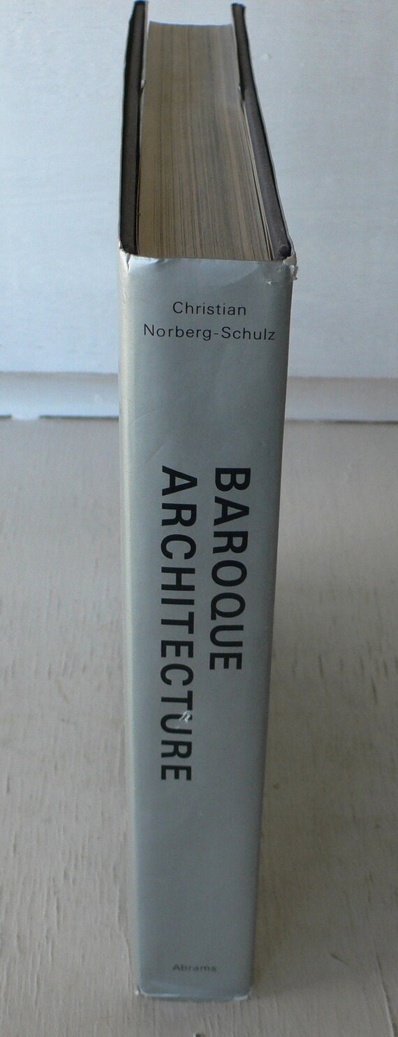 Vintage Baroque Architecture Art Book by Christian Norberg Schulz