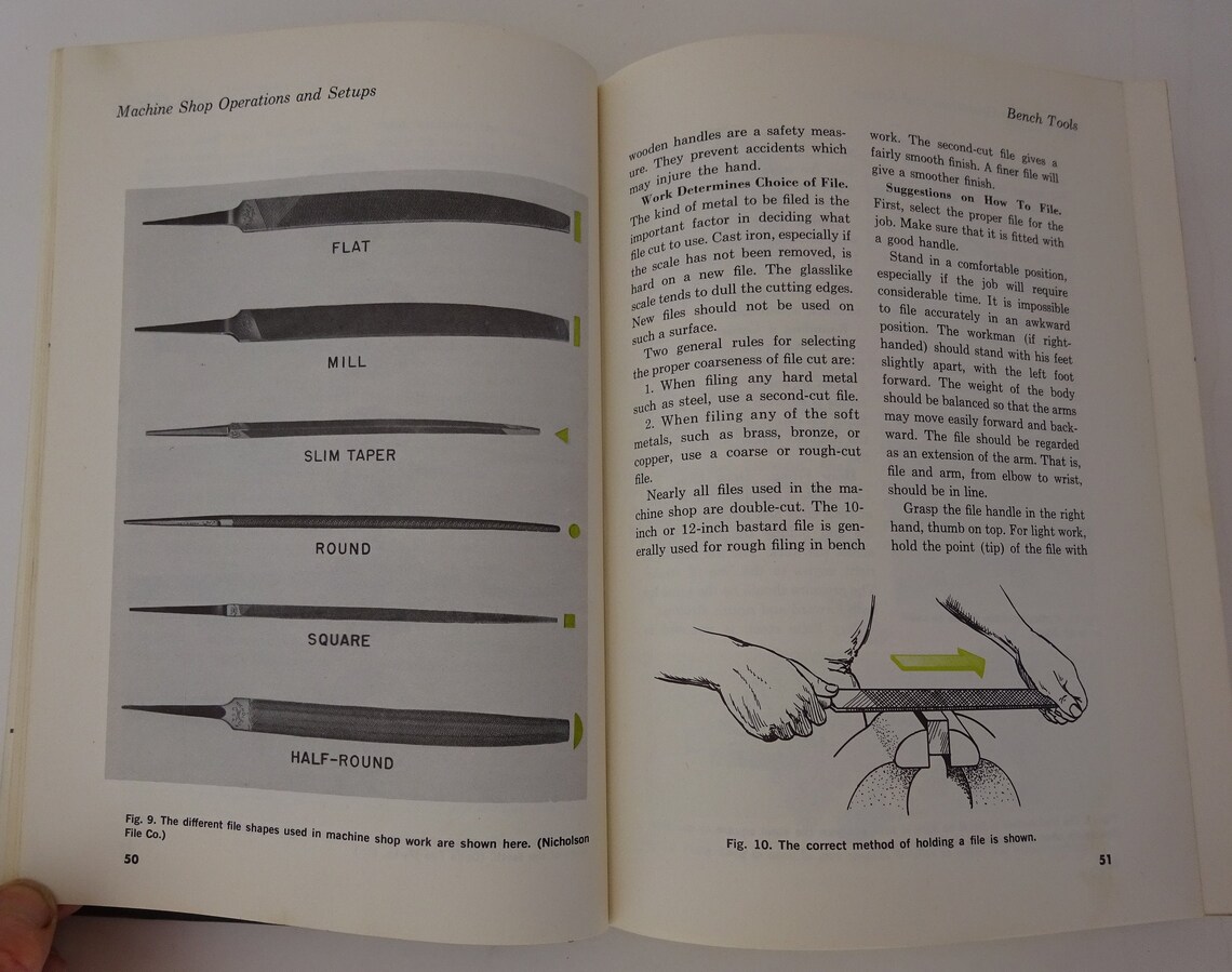 Vintage Textbook Machine Shop Operations and Setups Porter Etsy