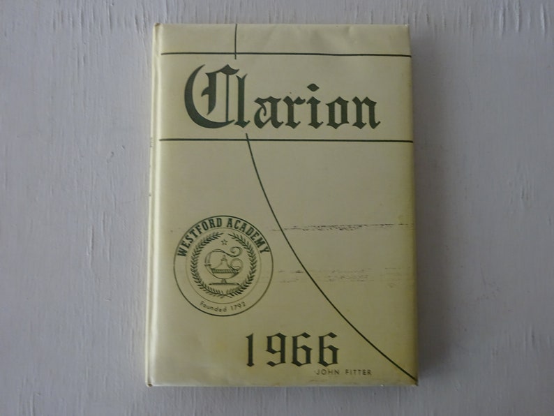 Vintage Yearbook Clarion Westford Academy 1966 Westford Etsy