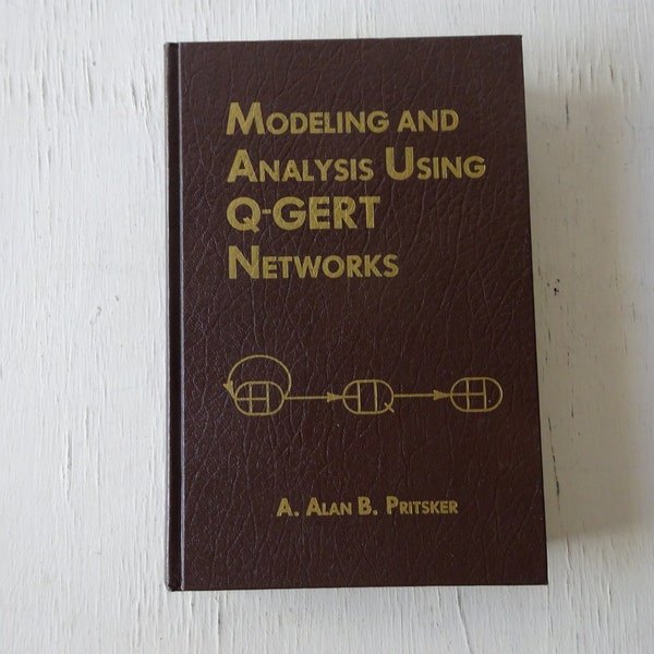 vintage textbook, Modeling and Analysis Using Q Gert Networks, 1979, Sandia Labs, free shipping, from Diz Has Neat Stuff