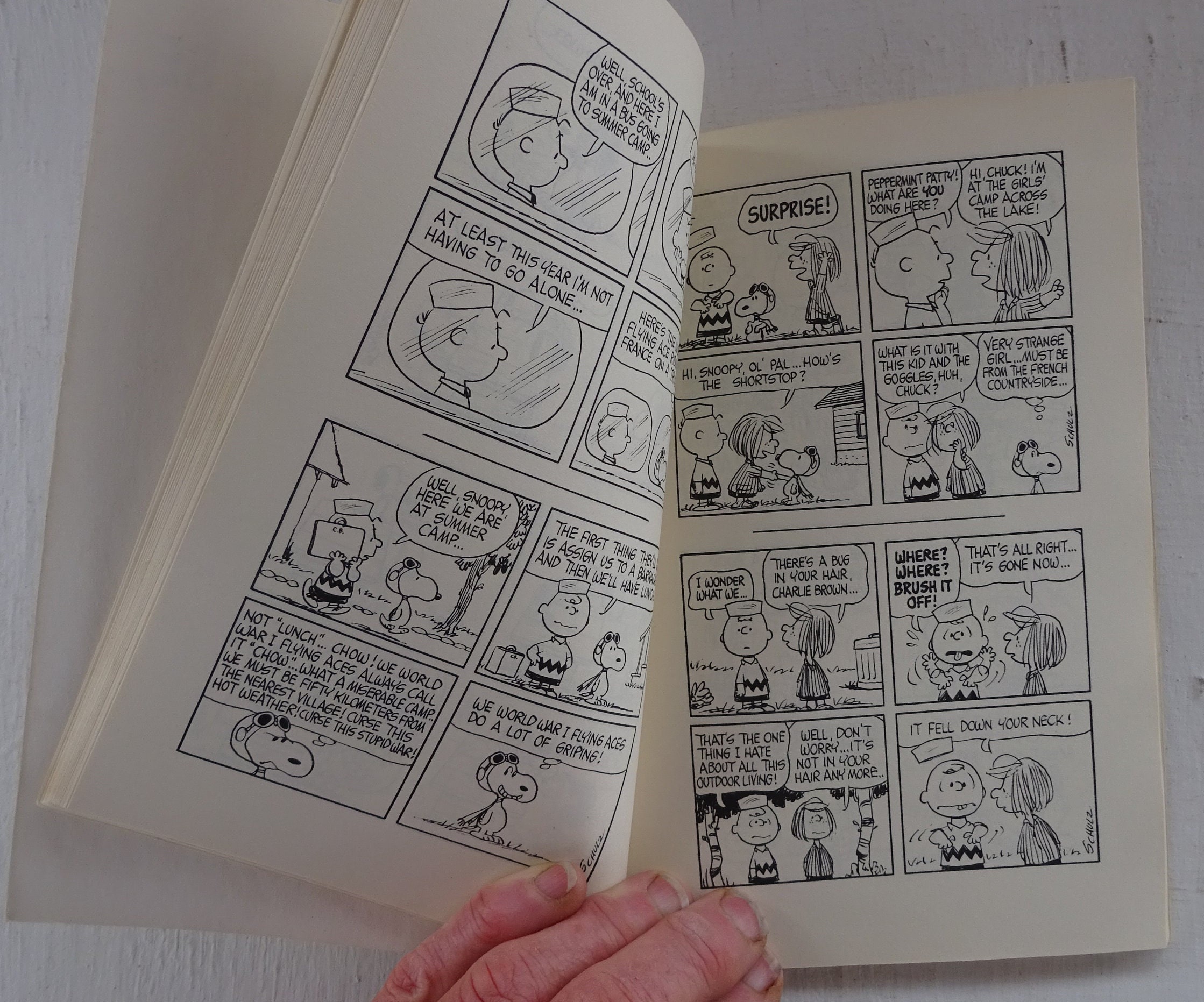Vintage paperback books, Peanuts, Charles Schulz, 2 volumes