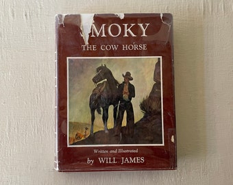 vintage book, Smoky The Cow Horse, Will James, 1957, illustrated, western, free shipping, from Diz Has Neat Stuff