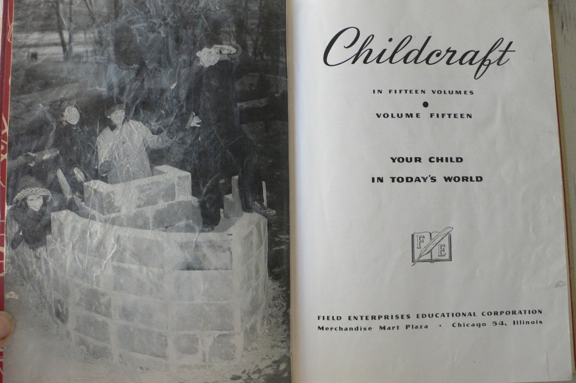 Vintage Children's Book Set Childcraft 4 Volumes 1961 Etsy