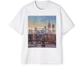 New York City Skyline T-Shirt | Painted Manhattan Print