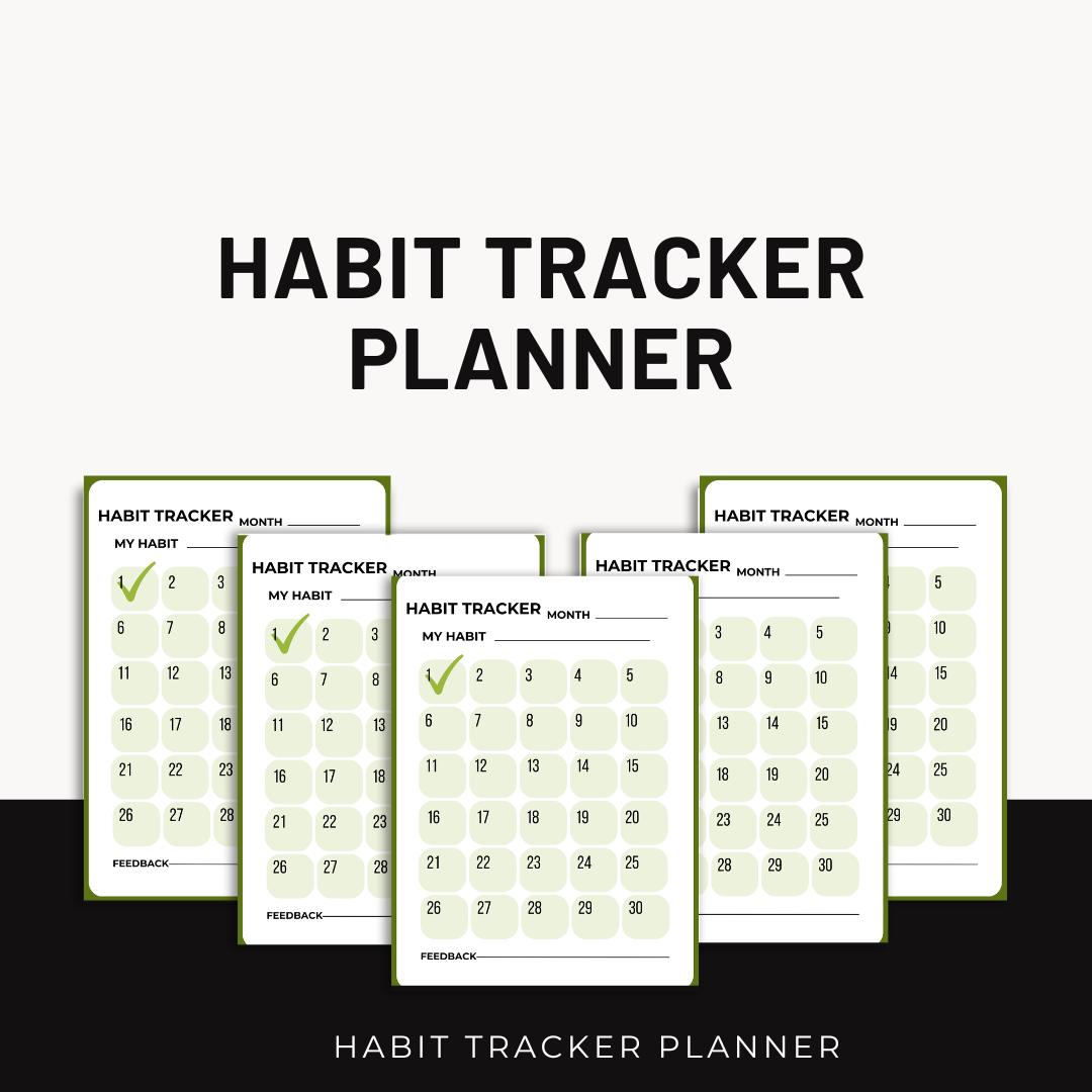 Printable Habit Tracker Planner, Goal Achievement (instant Download) - Etsy