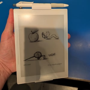 Supernote Nomad Hand Strap Grip & Pen Holder | Low-Profile, Lay-Flat Design for Writing