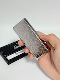 Vintage silver floral cigarette case | Slim cigarette case for women, a great gift for ladies.
