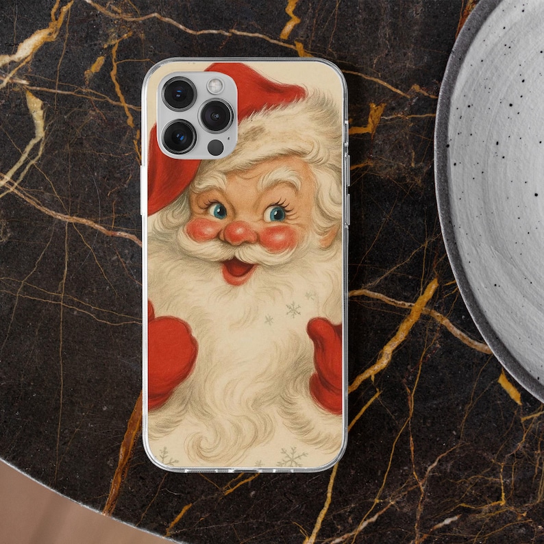 Retro Santa Claus Phone Case Christmas Cover for iPhone 17Pro, 16, 15, 14, 13, Samsung S26, S25, S24, S23, A16, A56, A55, Pixel 10A, 9Pro, 8 image 9