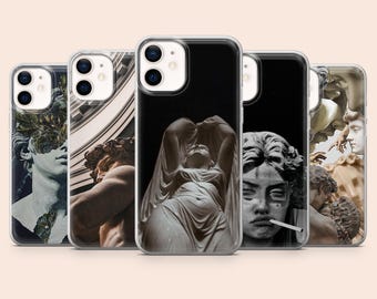 Sculpture Phone Case Greek Statue Art Cover for iPhone 17Pro, 16, 15, 14, 13, 12, Samsung S26, S25, S24, S23, A16, A56, A55 Pixel 11, 10A, 9