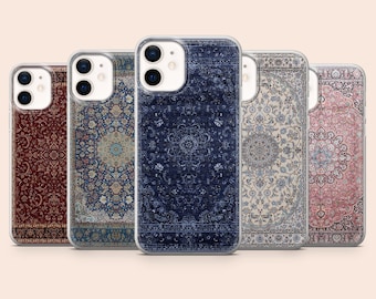 Persian Carpet Phone Case Vintage Rug Cover for iPhone 17Pro, 16, 15, 14, 13, 12, Samsung S26, S25, S24, S23, A16, A56, A55, Pixel 10A, 9Pro