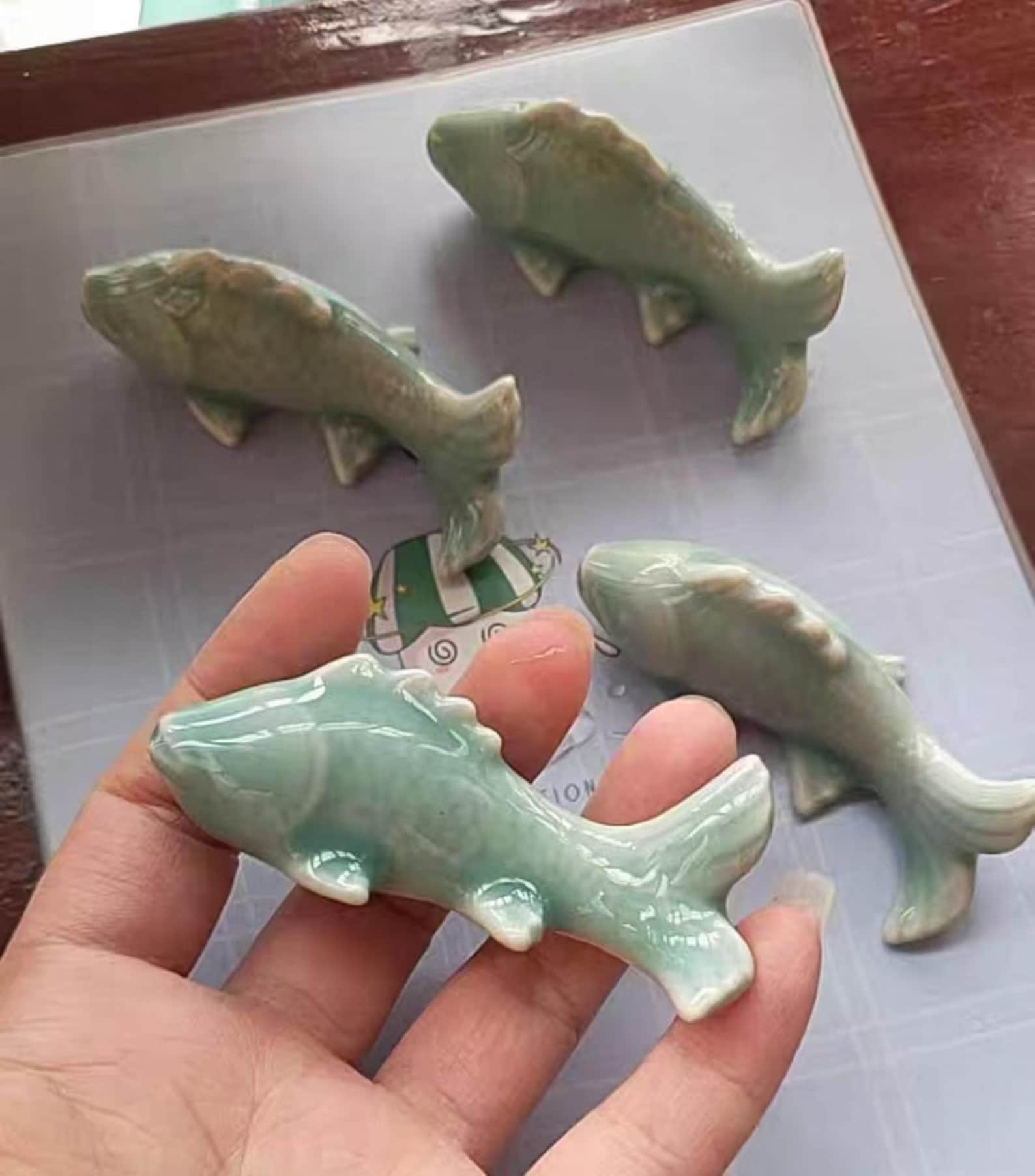 Repose-baguettes poisson en céramique aperçu 3