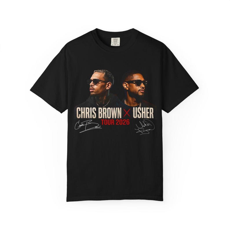 Usher Raymond & Chris Brown Tour 2026 RB T-shirtdesign PNG (digital nedladdning) bild 7
