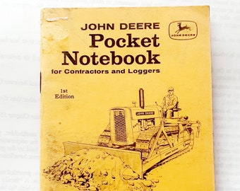 John Deere Pocket Notebook for Contractors and Loggers,