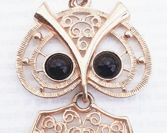 Sarah Coventry Owl Pendant, Vintage Owl Pendant