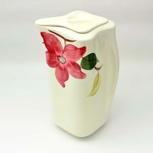 Stetson Meadow Rose Pitcher, Stetson China, Stetson Meadow Rose Pitcher with Lid, Lidded Stetson Pitcher, Meadow Rose Pitcher, Vintage China