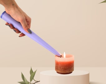 Accendino elettrico Flume: ricaricabile tramite USB, antivento, lungo per candele profonde