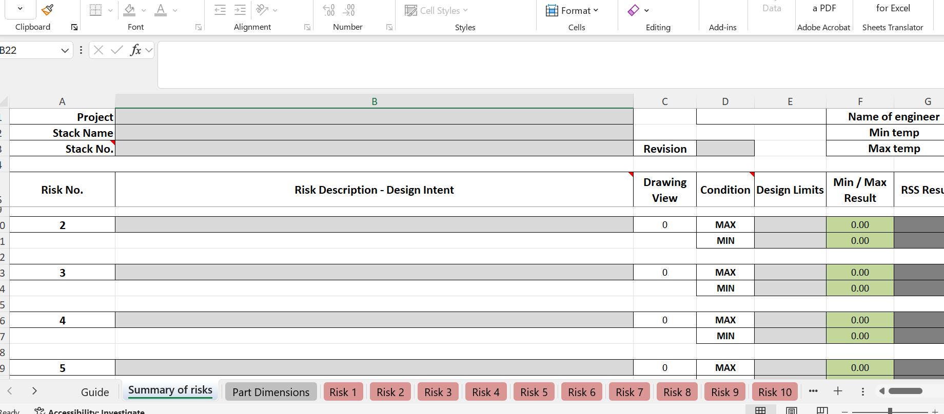 Tolerance Stack-up Calculator | Excel Engineering Template - Etsy
