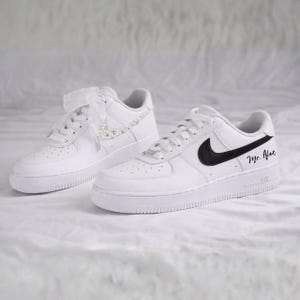 Custom Wedding Sneakers – Personalized Bride and Groom Shoes, Couple Gift, CP_01 image 2