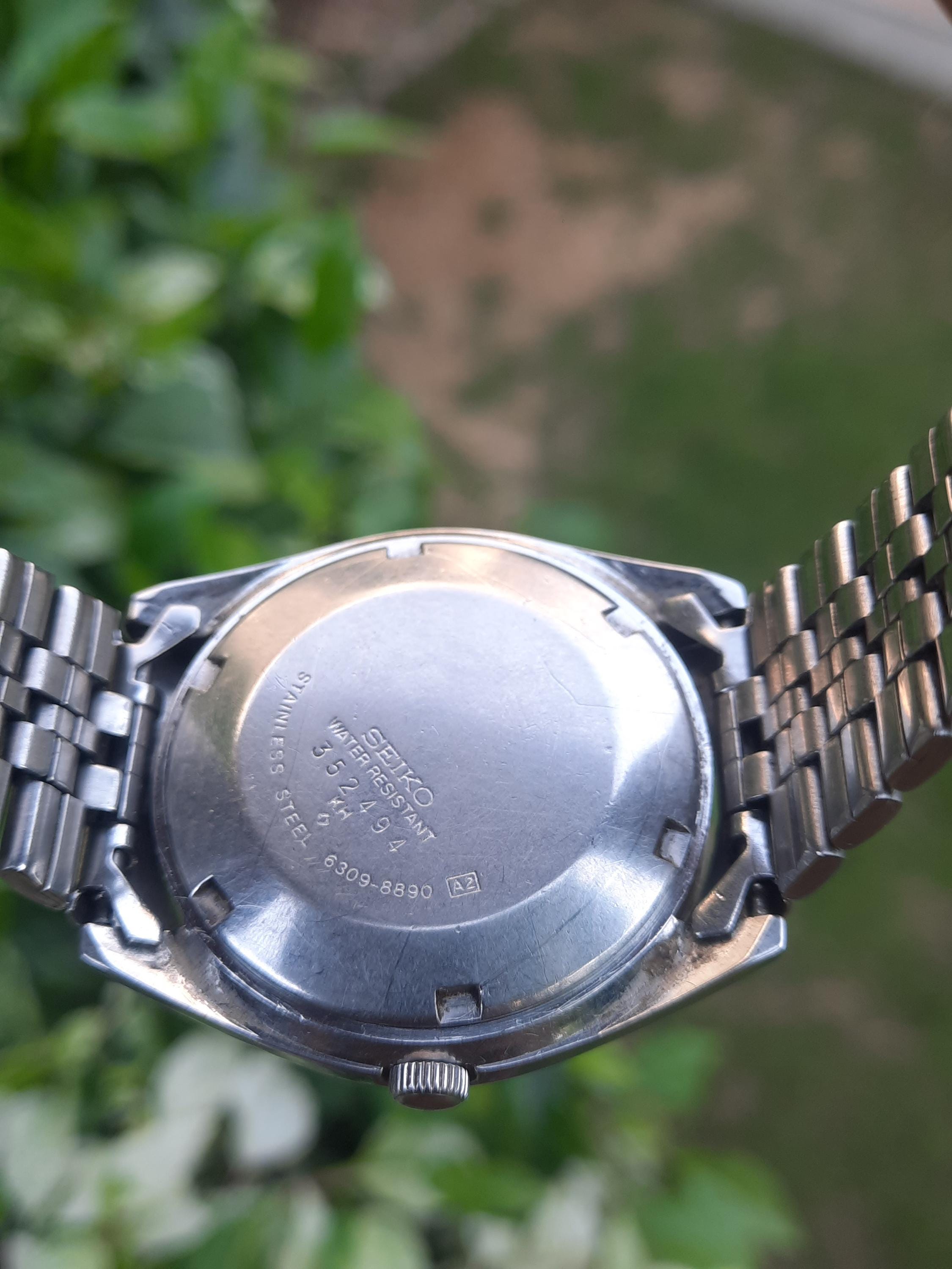 Vintage Rare May 1983 Seiko 5 Automatic Day/date 6309-8890 Japan