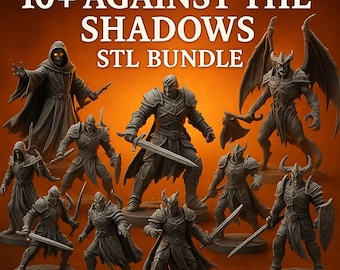 Dark Fantasy Miniature STL Bundle | Tabletop RPG Models (Instant Download)