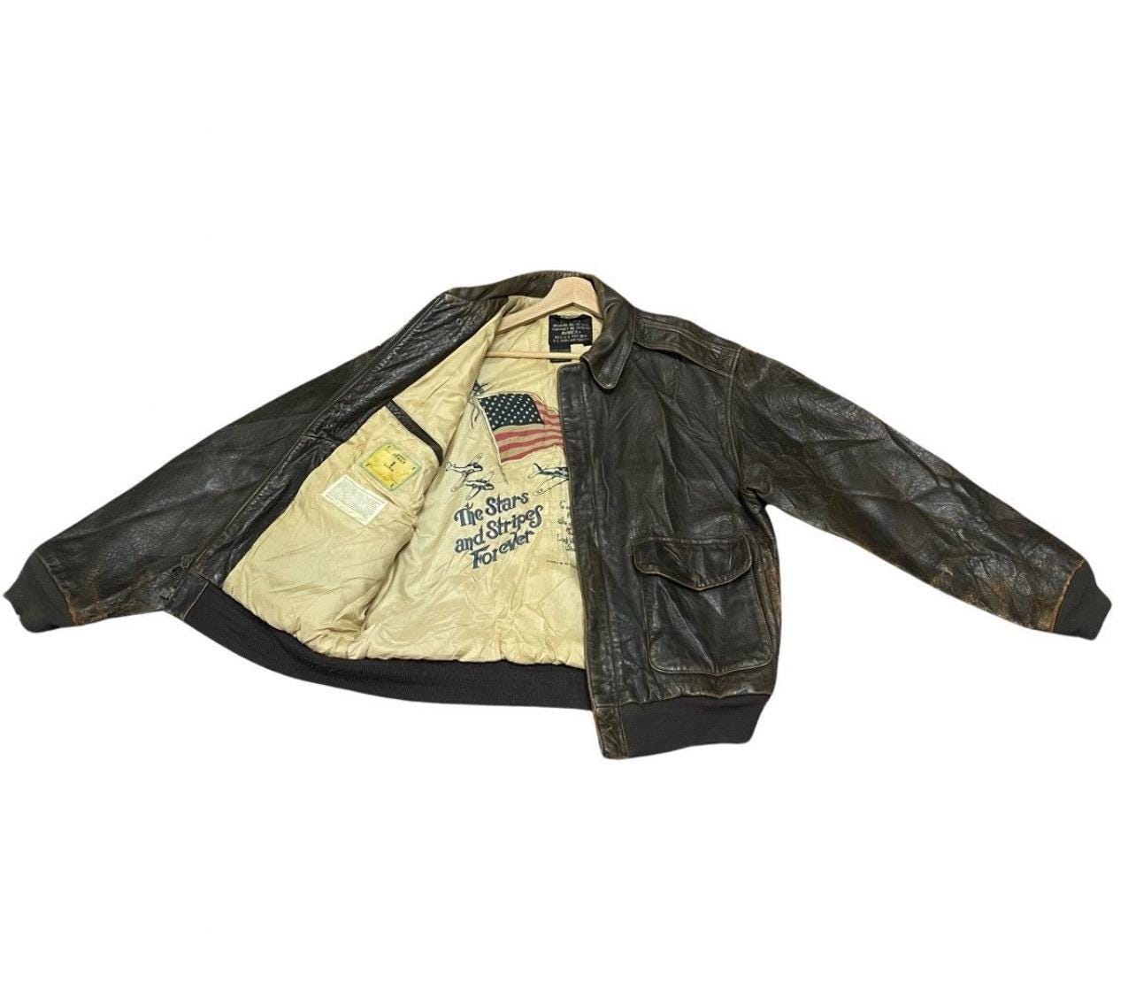 70s A2 Type Leather Jacket - Etsy
