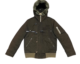 Rare Vintage Brand Flight Jacket N-2B Short Waisted Parka 1990s - Etsy