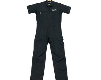 RARE!!! Vintage 90s Union 76 Mechanic Jumpsuit Black Boilersuit Motorsport Racing Coveralls, Size L