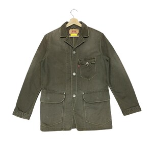 RARE!!! Vintage Levi’s Archive 2005 Olive Green/Khaki Utility Canvas Chore Worker Jacket, Size M