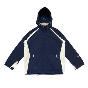 ¡¡¡RARÍSIMA!!! Chaqueta unisex vintage de los 90 de Ellesse Sunflower, azul marino, estilo retro, colorblock, Gorpcore, para snowboard y esquí, hecha en Japón, talla L.