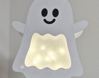 Plantilla para manualidades de farolillos fantasma para niños | Descarga instantánea en PDF, SVG y DXF | Con y sin máquina de corte | Plantilla para Cricut / Silhouette