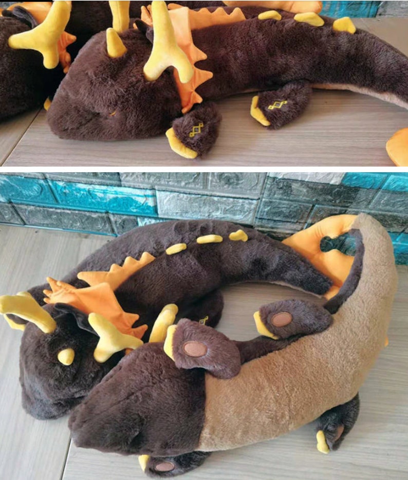 68CM Genshin Impact Morax Dragon Plush Doll Pillows Anime | Etsy Finland