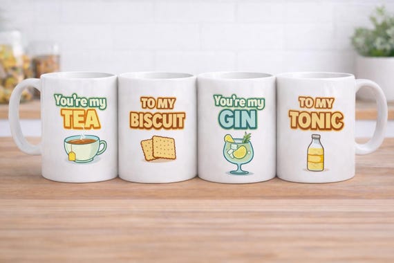 You’re My… To My… Matching Mug Set – Cute Couple Gift. Four different pairs available