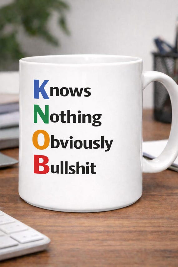 Funny Acrostic Knob Mug