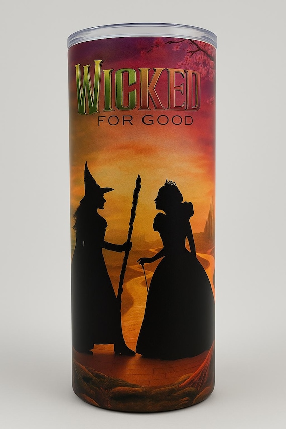 Wicked - For The Good inspired 20oz Tumbler  Hot & Cold drinks - Stainless steel - Fast Dispatch