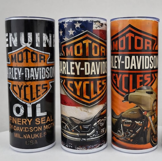 Harley Davidson 20oz Tumbler , Motorcycle Biker Gift, Customisation available
