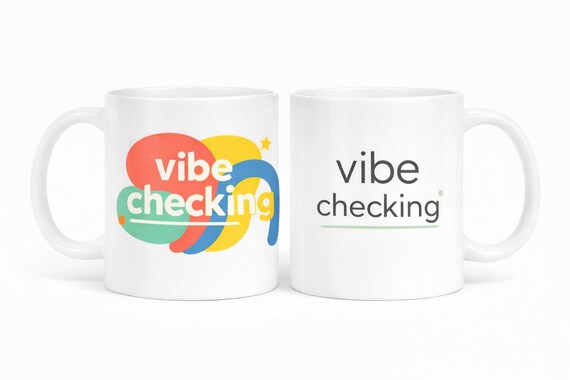 Vibe Checking Mug – Aesthetic Funny Coffee Cup - Tiktok