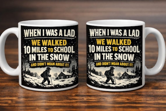 When I Was a Lad… Funny Retro Mug