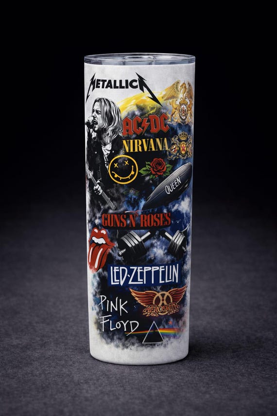 Classic Rock Legends 20oz Stainless Steel Tumbler. Hot or Cold drinks