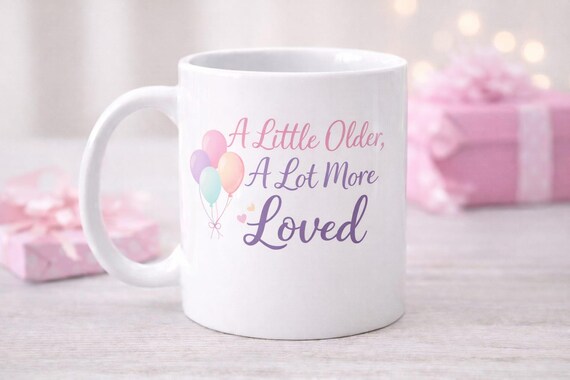 Birthday Mug – “A Little Older, A Lot More Loved”