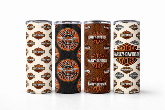 Harley Inspired 20oz Straight Tumbler Motorcycle Gift Reusable Insulated Cup Biker Drinkware