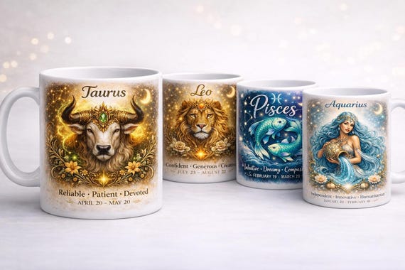 Zodiac Star Sign Ceramic Mug – Astrology Gift - 11oz