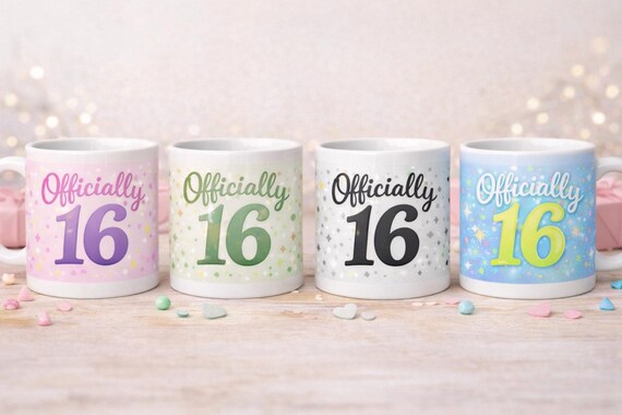 Officially 16 Birthday Mug – Sweet 16 Keepsake Gift