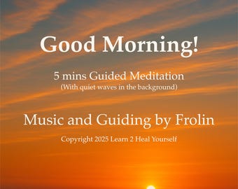 Geführte Morgenmeditation – Beruhigende Musik & Meereswellen — Digitaler Download