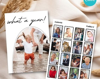 Plantilla editable de lotería mexicana: Juego de mesa para fiestas de Canva (descarga digital)