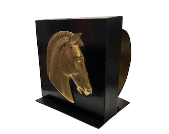 1950s Scroll Horse Bookend