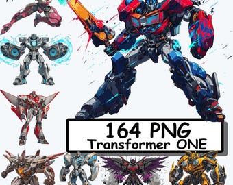 Mecha Origin Robot PNG Bundle | Futuristic Proto Heroes & Rival War Machines