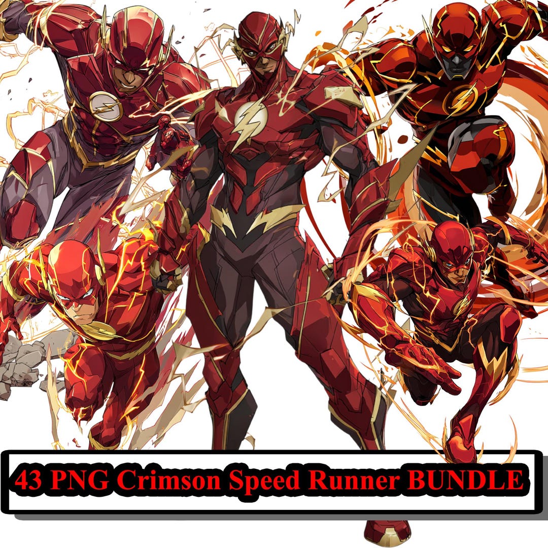 lightning-speed-hero-png-bundle-super-speed-runner-comic-style