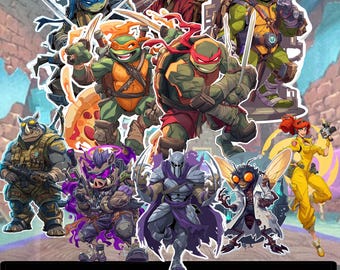 Ninja Turtle Warriors – Full Character PNG Set