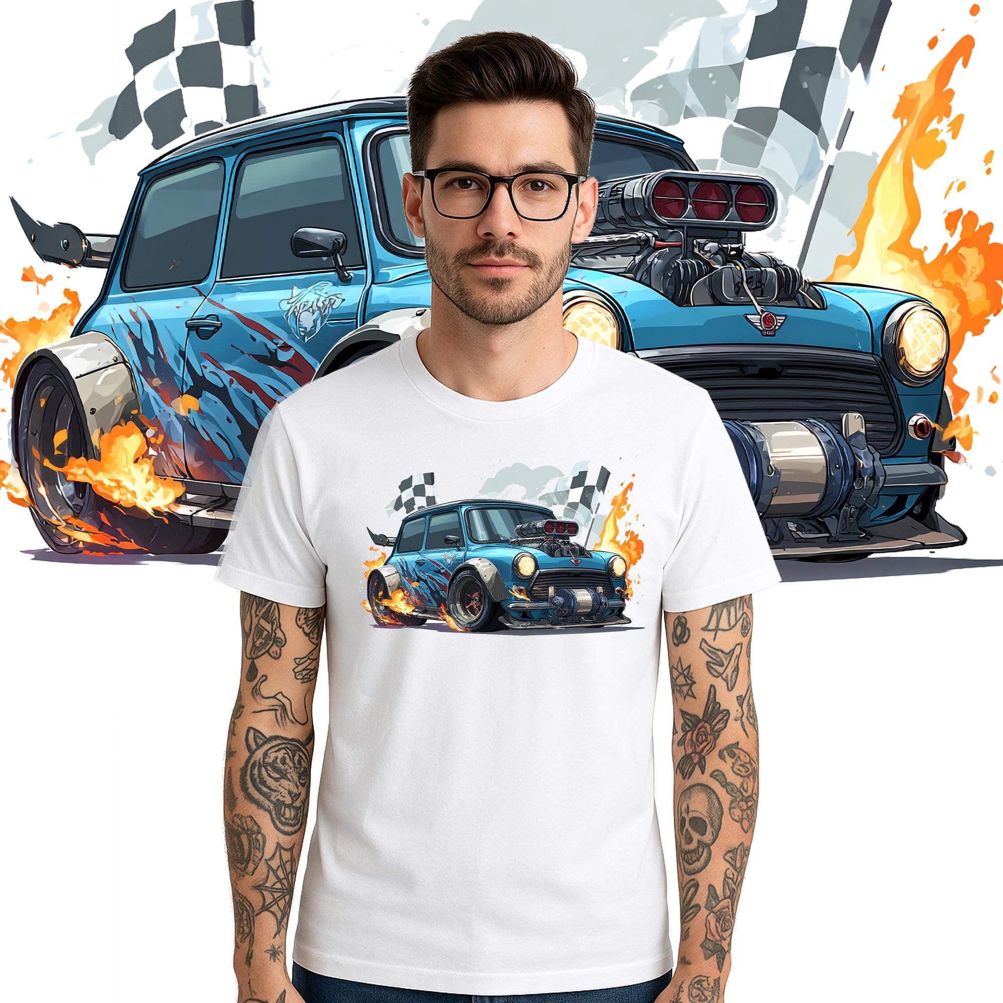 Iconic Drag Racing Car – High Octane Muscle PNG Clipart Set - With ...