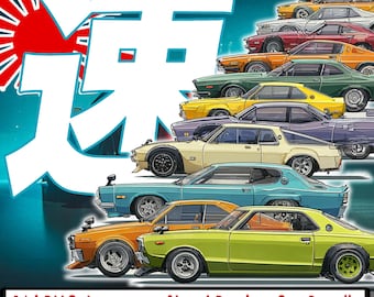 JDM Car - Japanese Street Racing Car Bundle - Clean PNG